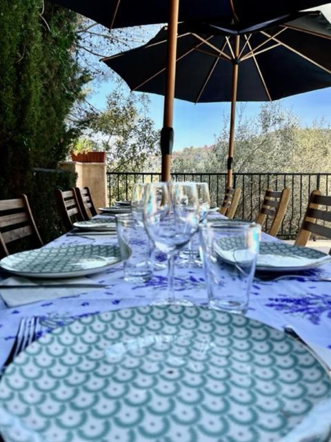 Entre Nice Et Monaco Grande Villa Avec Piscine Privee 12 Personnes Drap Exterior foto
